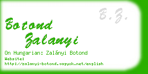 botond zalanyi business card