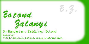 botond zalanyi business card